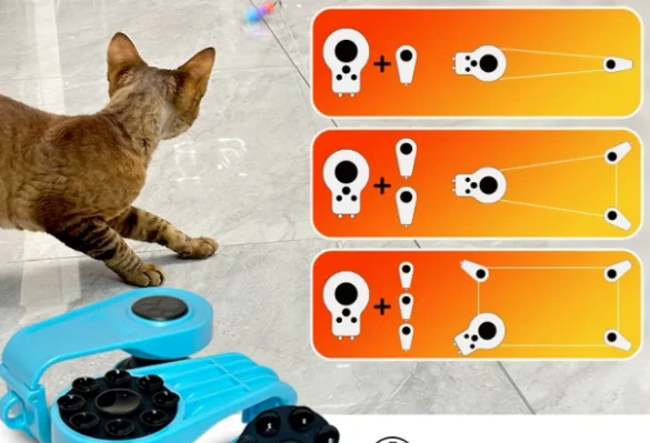 Running Cat Toy Cat Weight Loss Artifact Feather Interactive Cat Toy Remote Control Sound Toy