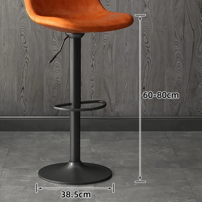 

Luxury Modern Bar Chair Can Lift And Rotate Minimalist Torque Chair Dining Aesthetic Chair Owl Bar Stools Stainless Furniture