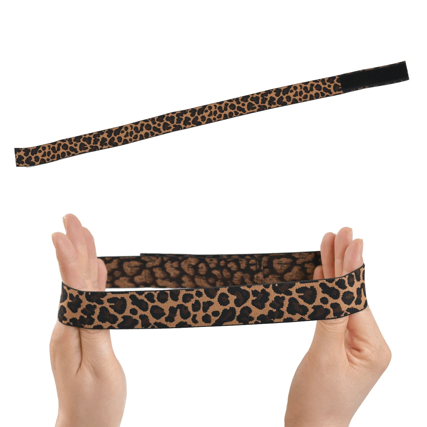 Elastic Lace Melting Bands para perucas, bandas de peruca de leopardo ajustáveis para bordas frontais, 3 pcs