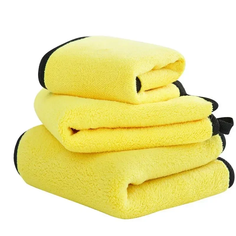 1 Pc Super-Absorbent Double-Sided Car Wash Towels Quick-Drying, Absorbent and Thickened Coral Velvet Car Wash Special Towel