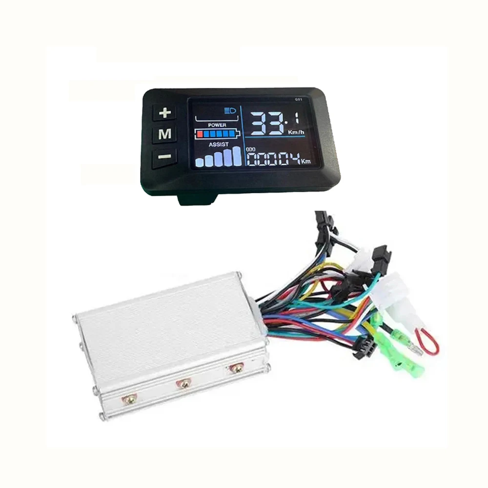 

36V48V52V60V G51 Colour Screen Instrument Controller Set 250W 350W Motor Brushless Controller Electric Bicycle Intelligent LC