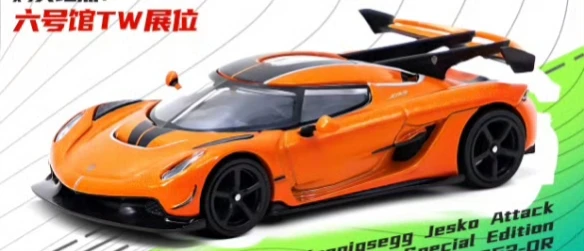 Tarmac Works TW 1:64 Koenigsegg HEC exhibition limited orange Collection die cast alloy car model decoration gift