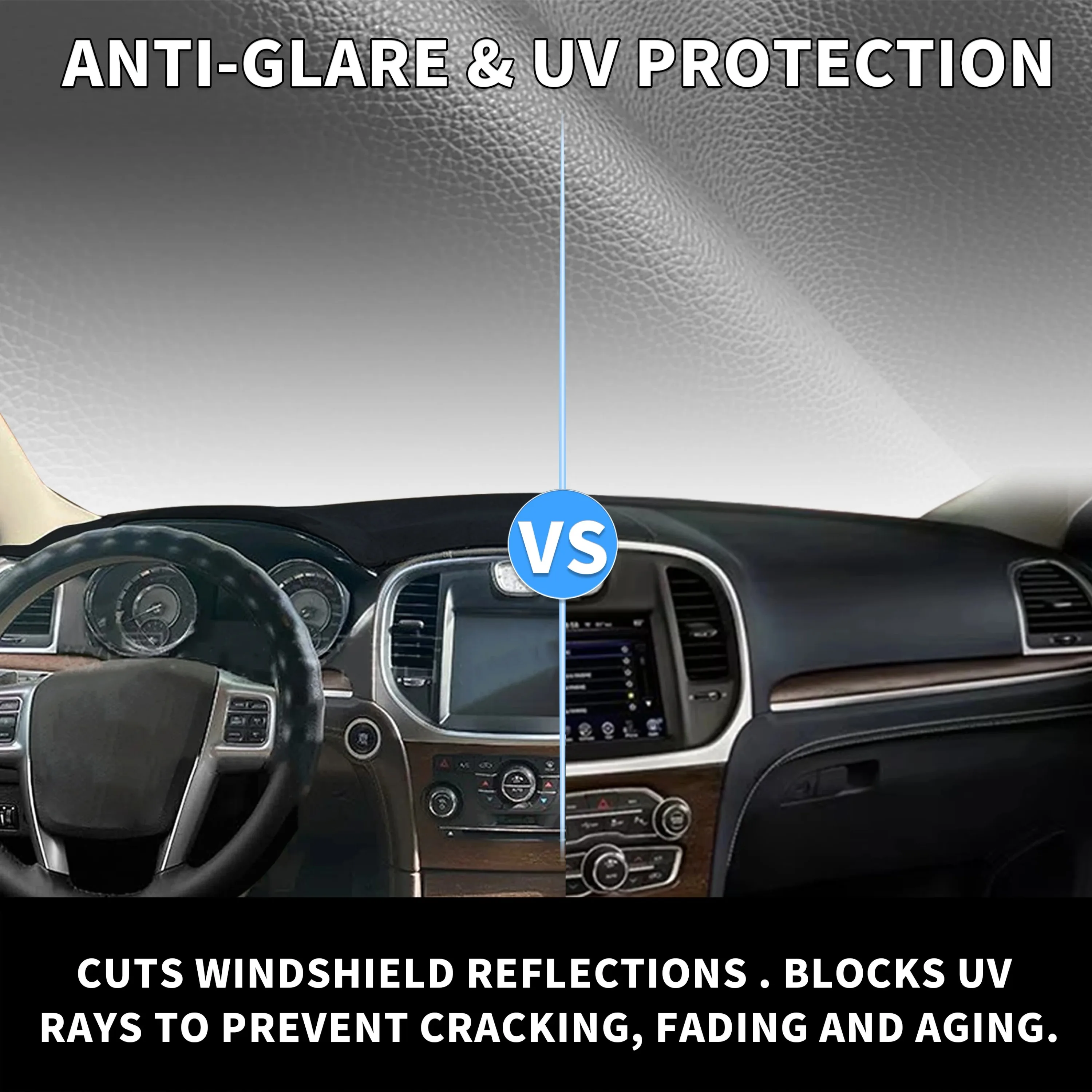 for Chrysler 300C 300 300S SRT Touring Dashmat Dashboard Cover Dash Mat Anti-UV Sun Shade Carpet Pad Car Styling Accessories