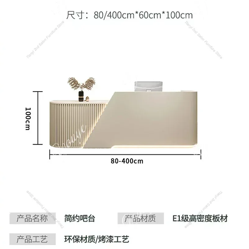 Q متجر لبيع الملابس على الطراز الإيطالي مكاتب الاستقبال صالون تجميل مكاتب الاستقبال البساطة أثاث المكاتب الفاخرة استقبال HBRD