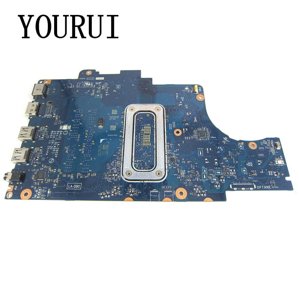 BAL21 LA-D802P For DELL Inspiron 15 5567/17 5767 P66F Laptop motherboard with I3/I5/I7 CPU Mainboard