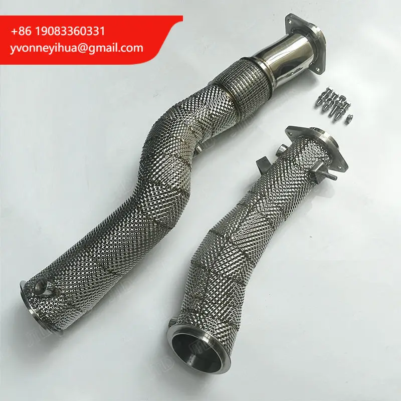 

Прямая выхлопная труба из нержавеющей стали, теплозащитный экран для BMW G80 M3 G82 M4 S58, выхлопные трубы для побега