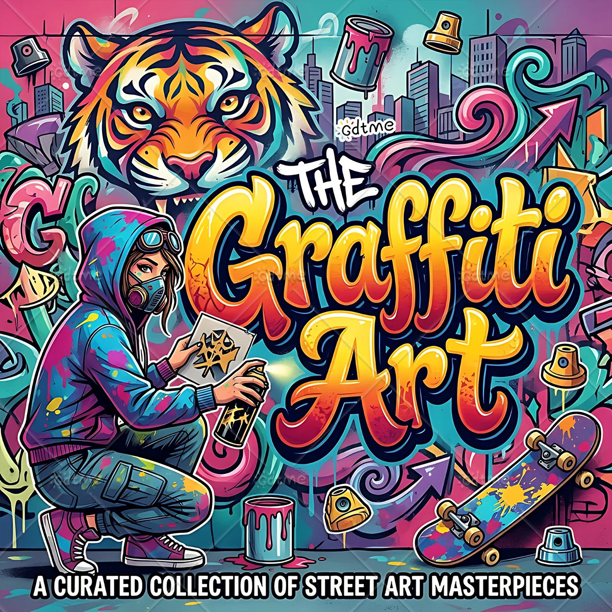 Graffiti Art Bold-easy Patterns Coloring Book for Adults Cute Drawing Book Perfect Gift for Party and Birthday ﻿