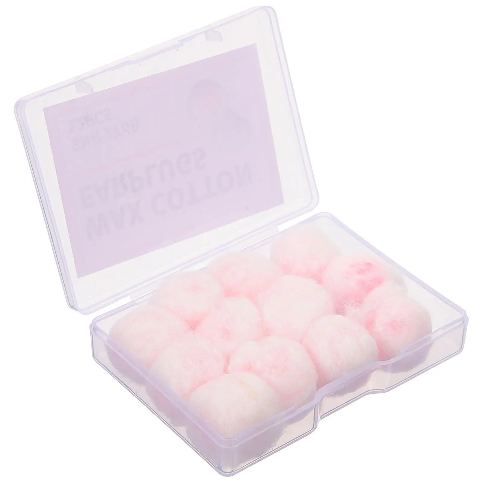 

12 Pcs Sleep Earplugs Paraffin Wax Noise Cancelling Lightweight Comfortable Suitable for Swimming Working Sleeping Quiet