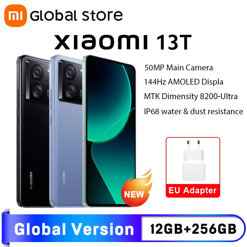 Versão global xiaomi 13t 50mp câmera ip68 à prova dip68 água 6.67 \