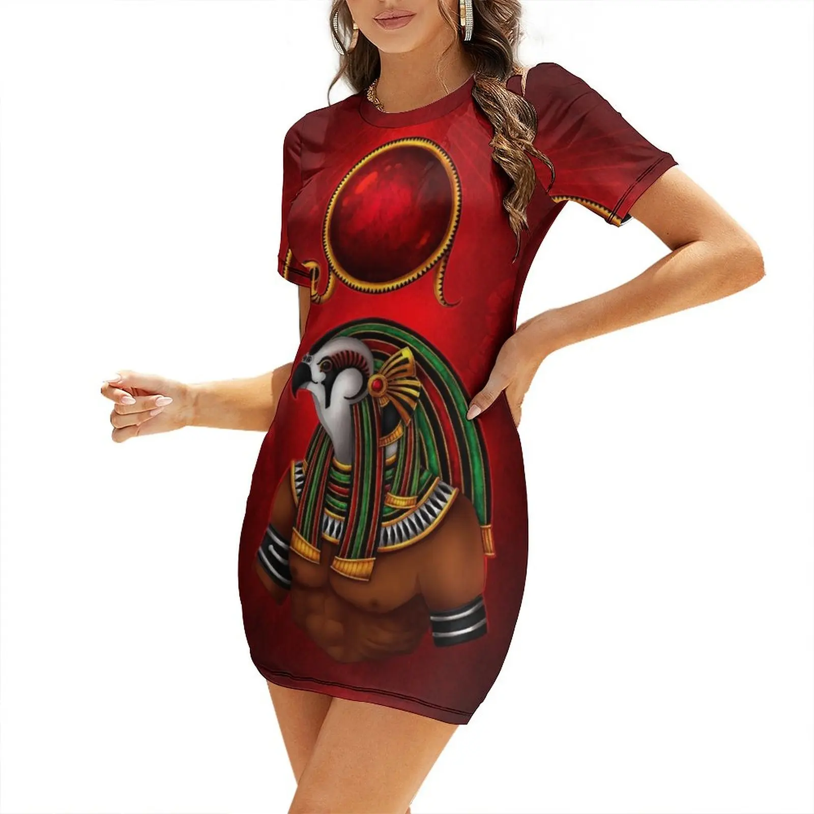 Horus Short Sleeved Dress summer clothes for women cute dress party dress women elegant luxury women