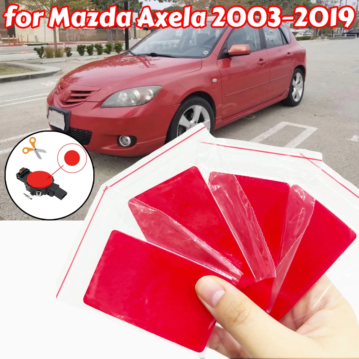 

For Mazda Axela 2003–2019 Rain Light Sensor Gel Adhesive FILM Silicone Cushion Pad Windscreen Windshield Chip Accessories Parts