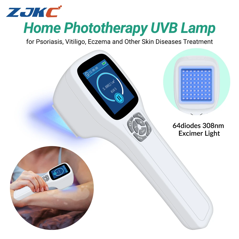 

ZJKC 308nm Blue Light Therapy Vitiligo Home Ultraviolet Light Therapy Device Handheld for Skin Disease Enhance Pigmentation