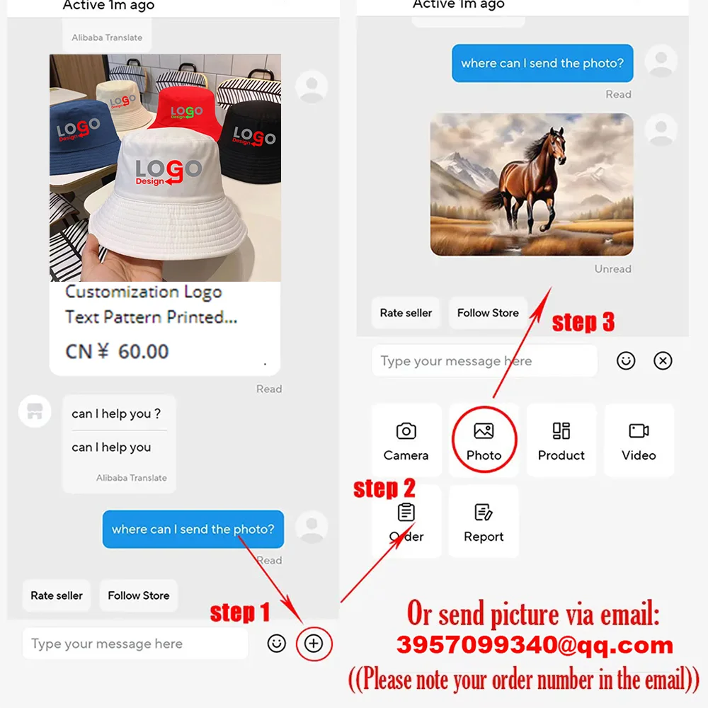 شعار مخصص اسم الصورة نص قبعة الصياد المواد المطبوعة مريحة دائم المألوف الإبداعية العصرية دلو القبعات #6