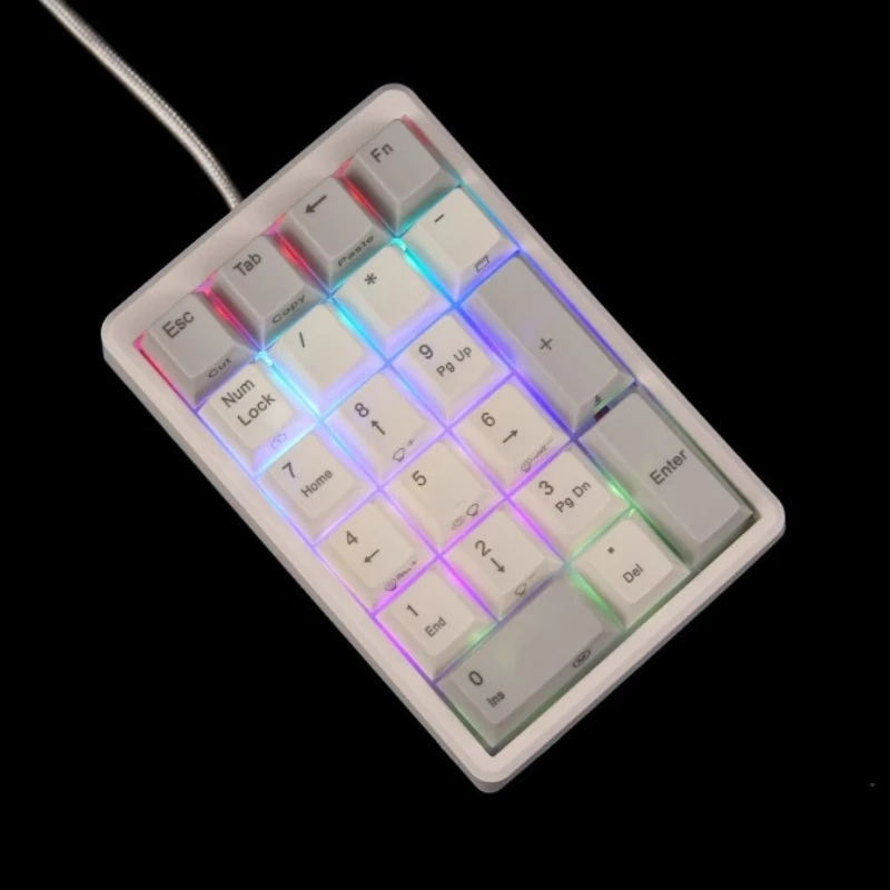 NIZ Static Capacitance Numeric Keyboard Plam 21 Key Wired Color Mixed Light 35g/45g Hot Swap Capacitive Button Office Keyboard