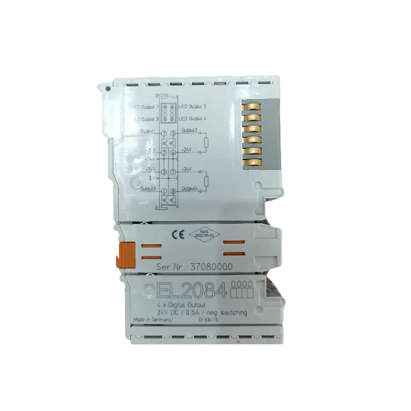 

Brand New Original EL2084 PLC Terminal Module in Stock, 4-channel Digital Output 24V DC 0.5 a Module