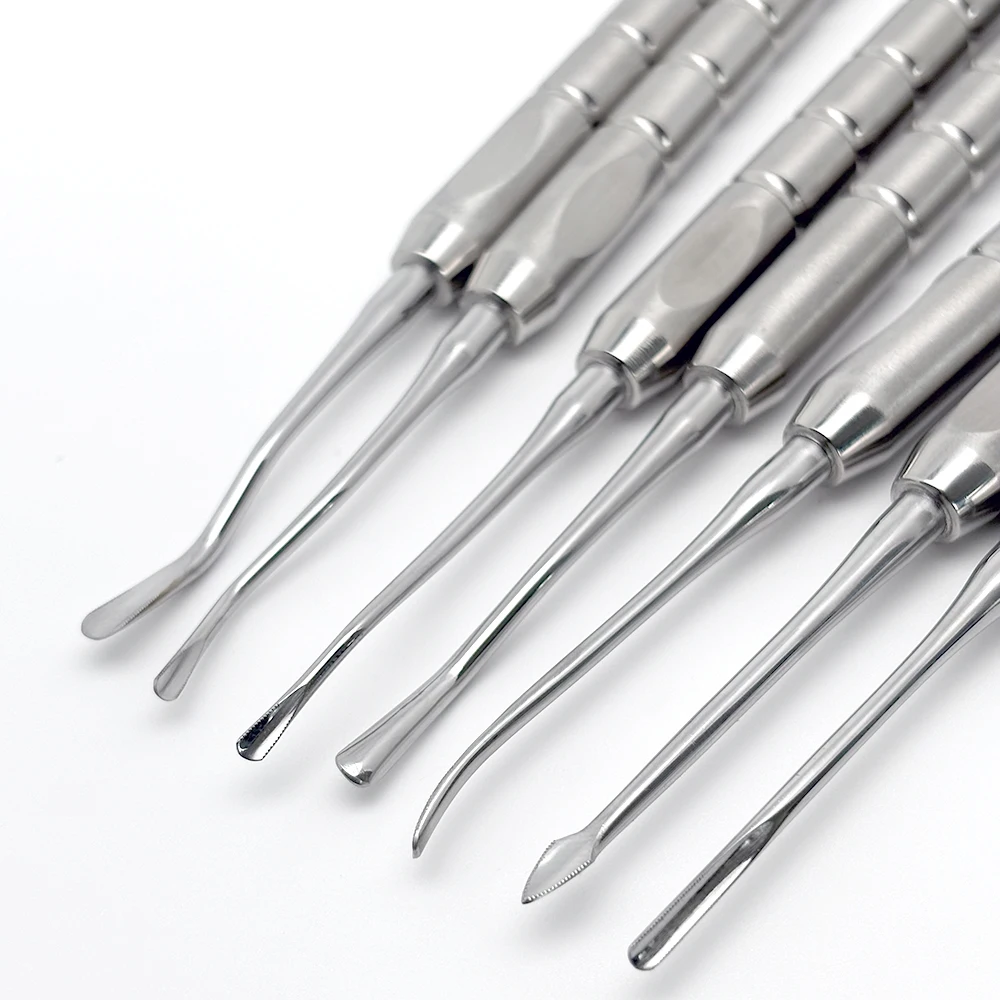 7pcs/set Dentistry Extracting Tools Titanium Alloy Implant Instrument Elevator Luxating Root Tooth Elevator Dentistry Equipment