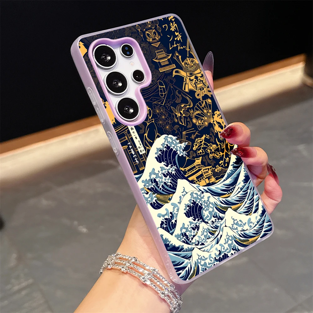 Für Samsung Galaxy S21 S26 S25 S24 S23 S22 Ultra Plus FE Hülle Modische Ukiyo-e Wellen-Abdeckung Für A37 A36 A54 A55 A56 Drop Funda – Detail 9