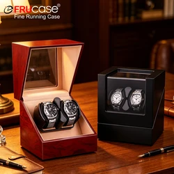 FRUCASE Double Watch Winder For Automatic Watches Watch Box USB Charging 2+0 with Battery Option