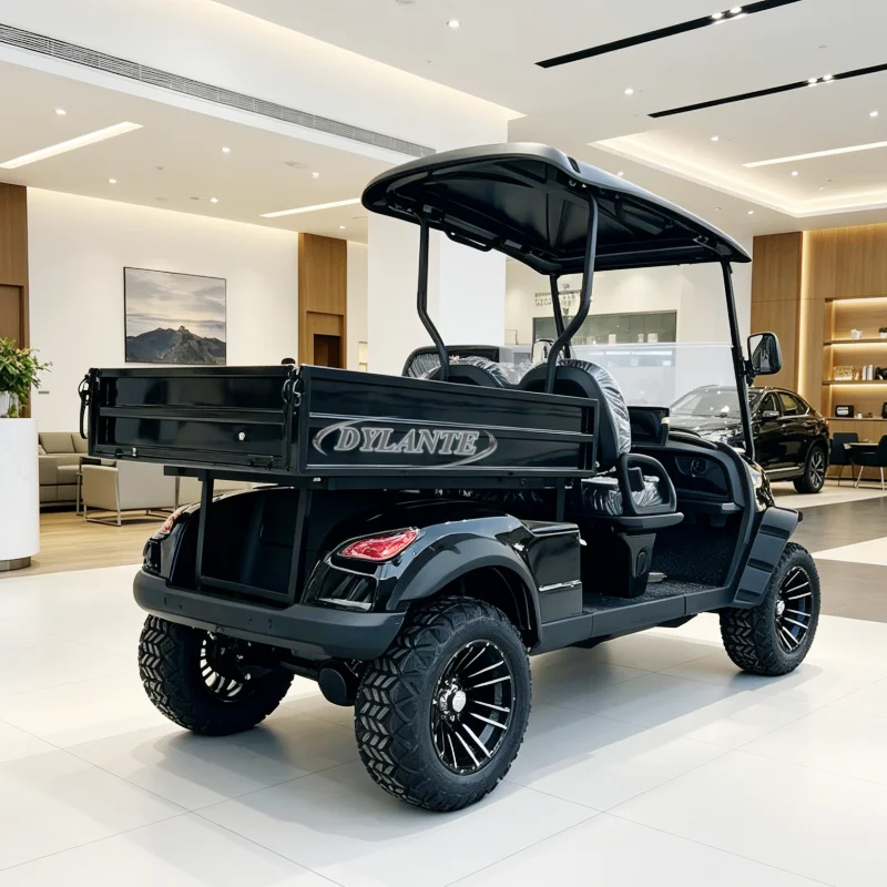 New Style Lithium Battery Golf Cart with Cargo Box offroad Driving Hunting Club 2 4 Seats 60v72v Electric Golf Cart