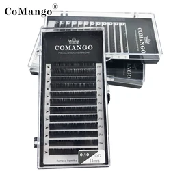 CoMango 0.05-0.15mm C/D/DD Curl Eyelash Extension Thin And Soft Material Volume Lash Individual Eyelashes Premium Fake Lashes