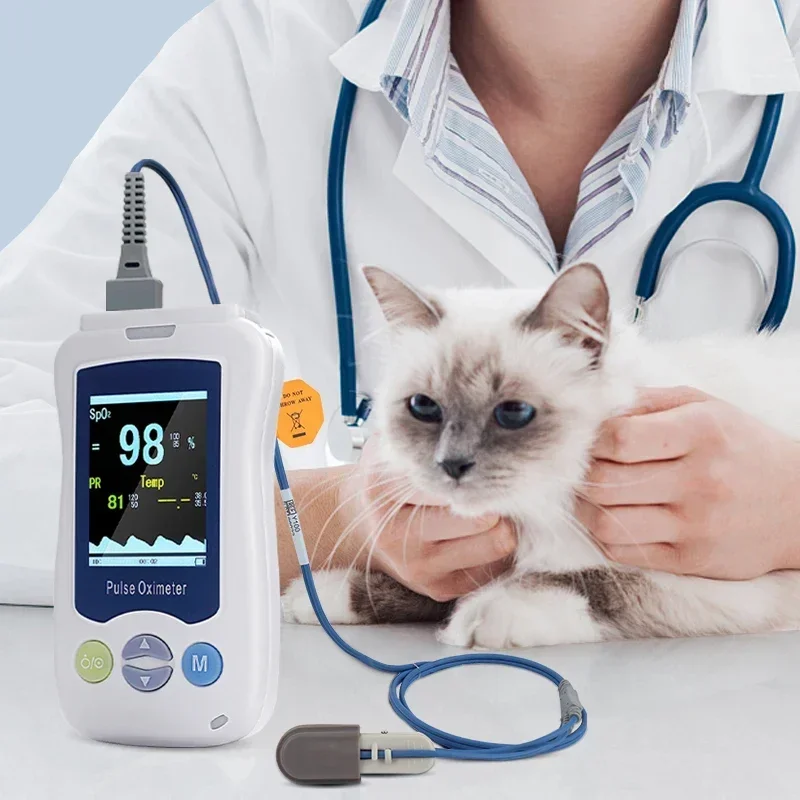 Yonker 2.4 inch Lcd portable handheld Spo2 probe for animal & veterinary equipment vet pulse oximeters veterinary