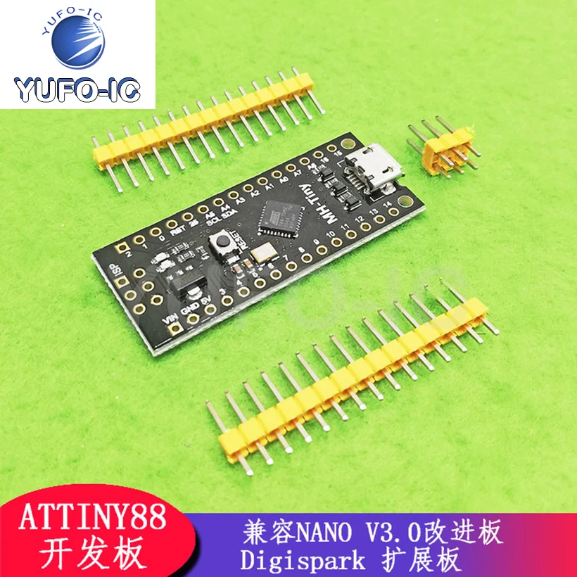 Envío Gratis 1PCS Placa de Desarrollo Electrónica Attiny88 Placa de Expansión Digispark Versión Mejorada Nano V3.0 Versión de Desarrollo