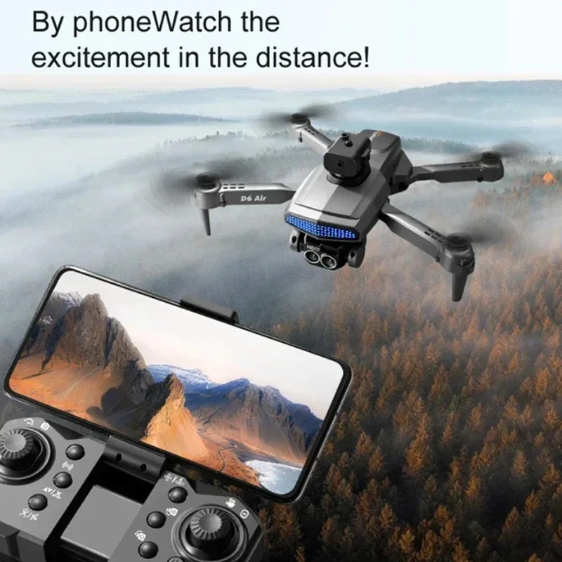 Lenovo D6 PRO Drone Professional WIFI GPS Brushless Motor Dual Camera 8K HD Aerial Photography Obstacle Avoidance UAV Toys NEW