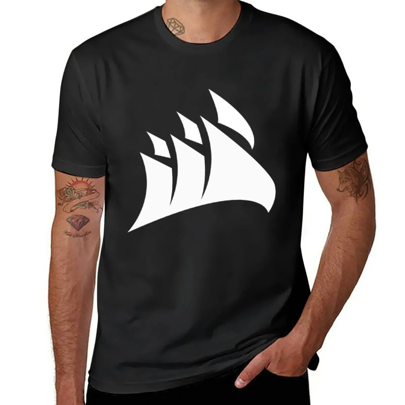 Corsair Gaming Logo -Plain Without Text T-Shirt boys whites heavyweights t shirts men