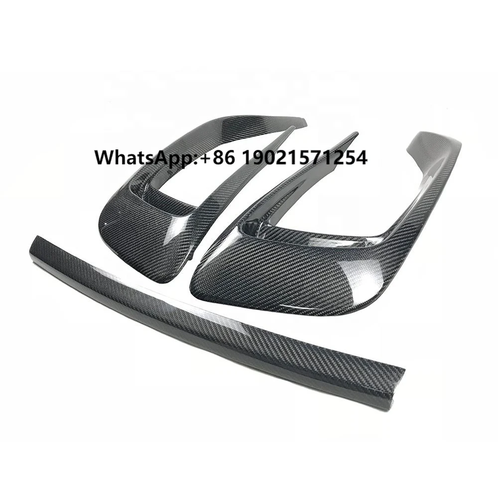 

Carbon Fiber Front Splitters Eyebrows Covers Trim Frame Front Splitters for Maserati Levante Front Middle Lip Decoration