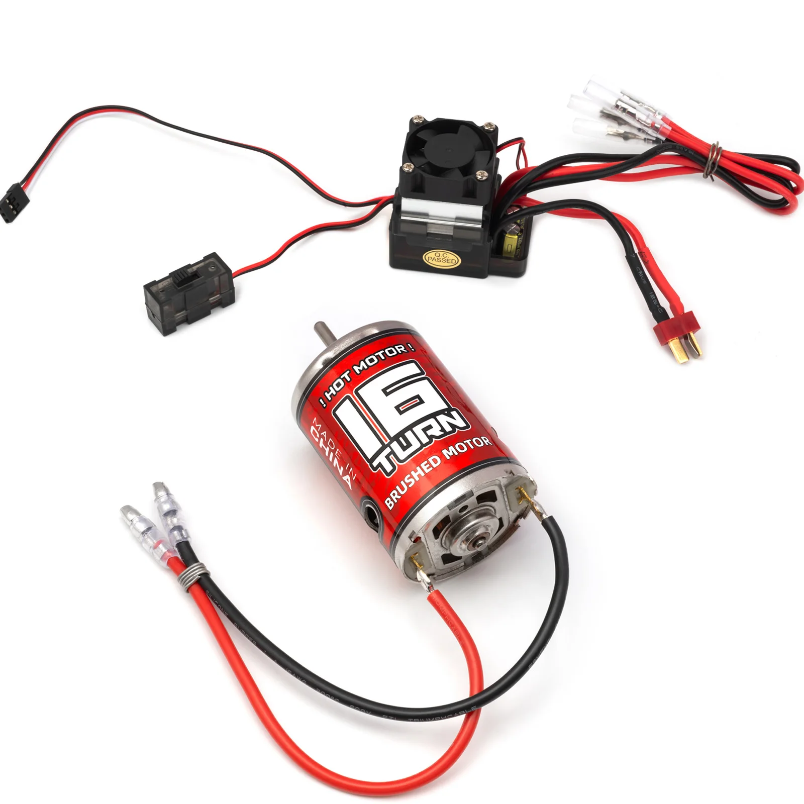 RC Waterproof 540 Brushed Motor ESC Combo 12T 16T 25T 40T 55T 75T for 1/10 RC Off-Road Crawler Buggy Truck RC Spare Parts image 3