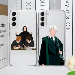 Fashion TV Draco Malfoy Phone Case for Samsung Galaxy S23 FE S22 Plus S21 S24 S25 Ultra Transparent Weasley Twins Covers Fundas