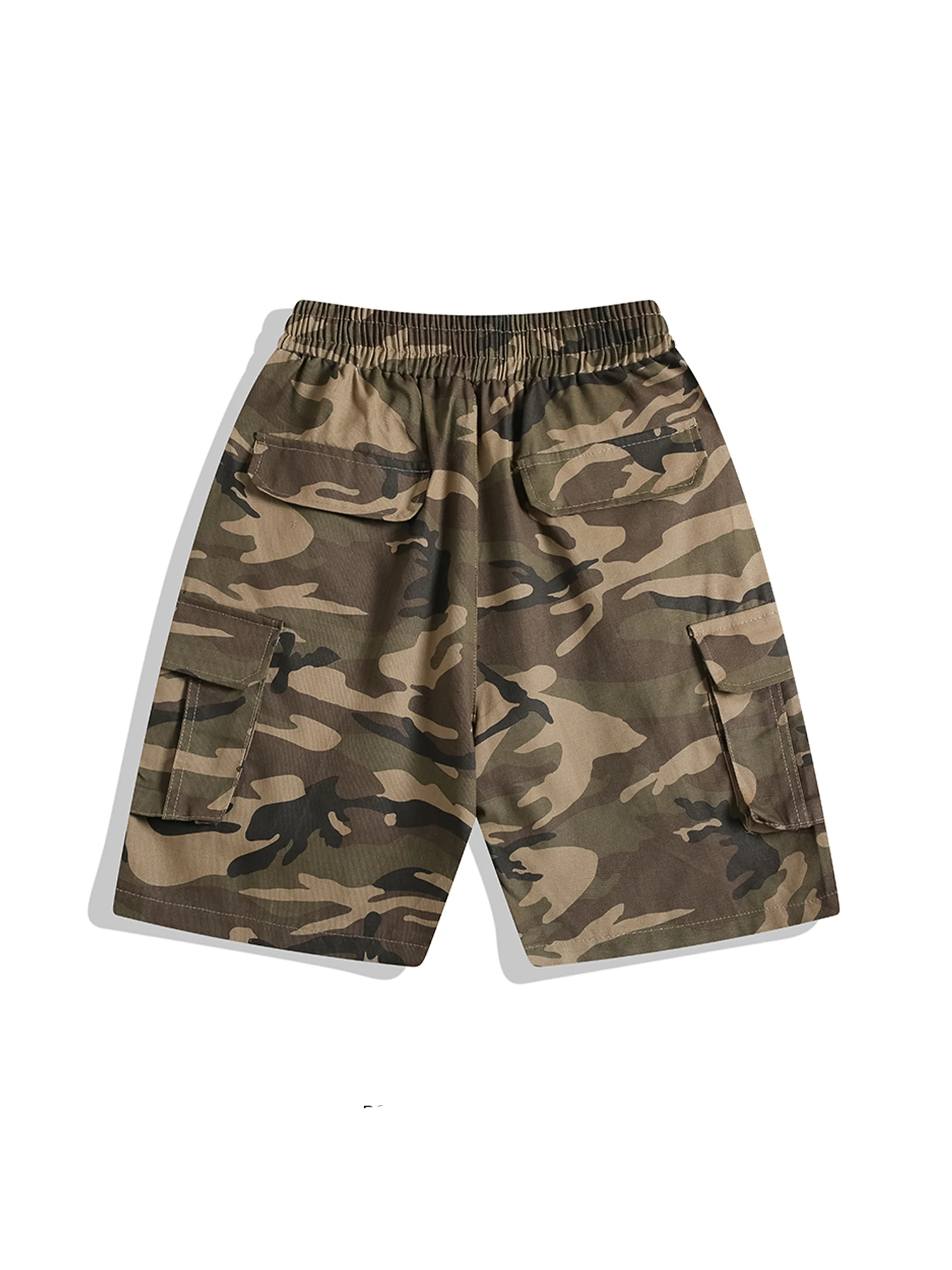 المرأة التمويه Y2k البضائع السراويل خمر Harajuku طول الركبة السراويل الجمالية كبيرة الحجم عالية الخصر سراويل قصيرة 2000s الملابس #4