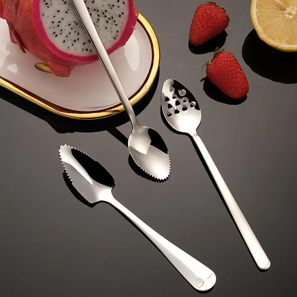 Practical Smooth Edge Comfortable Grip Food Supplement Feeding Spoon Baby Tableware Long-Lasting Feeding Spoon Home Supplies
