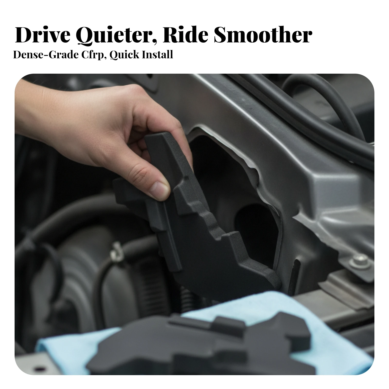 Bumper Cushion Panel with Matching Counterpart Slimline Bumper Cushion Panel Molded for Automotive Repair, Vehicle Maintenance