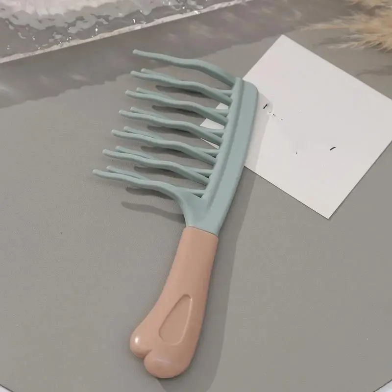 Dual Wide-Tooth Hair Combs, Ideal For Long Curls & Voluminous Styles, Curly Hair Management &Home Massage, Elegant Hair Care