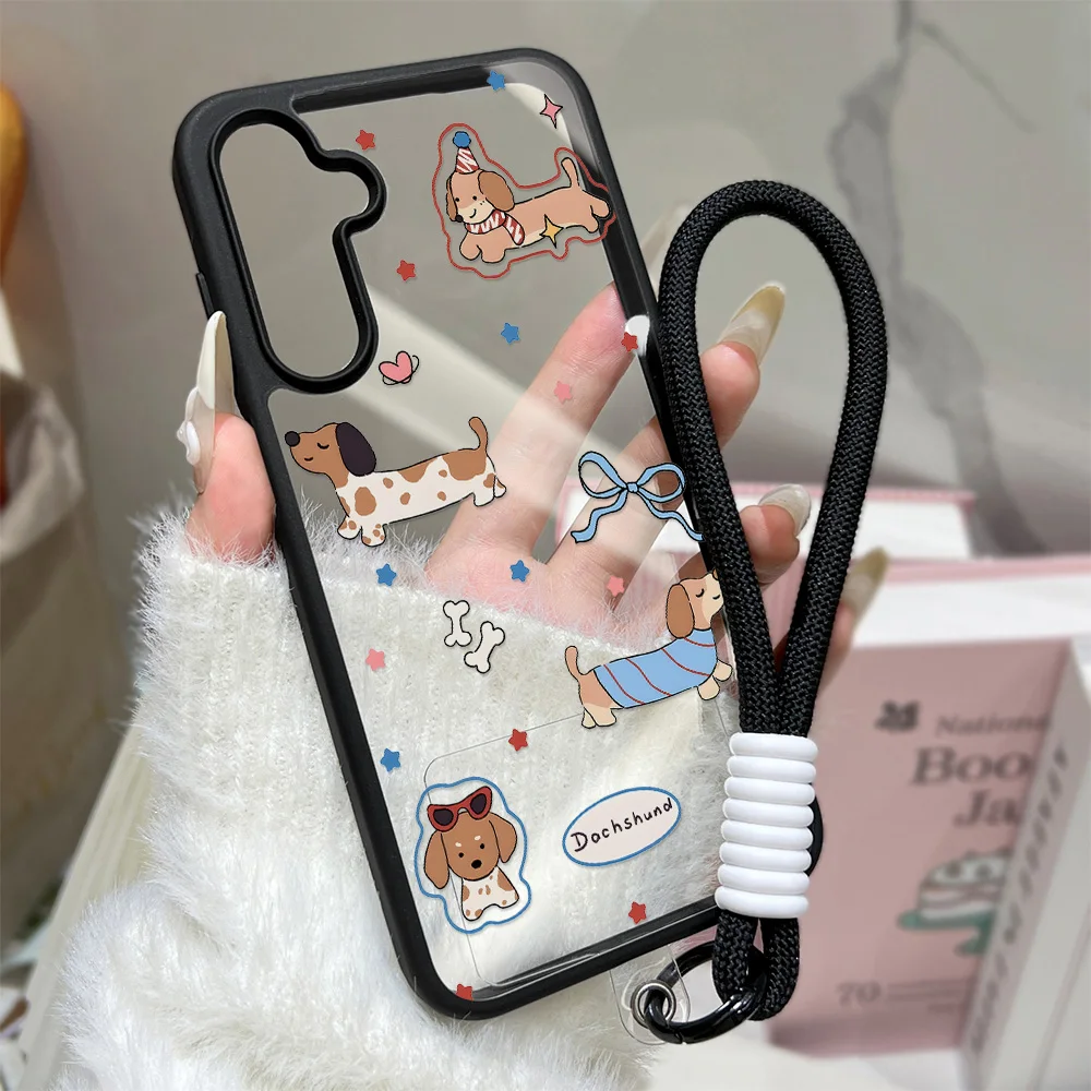 Für Samsung A17 5G Lanyard-Hülle Samsung A56 A57 5G A 17 A55 A54 A07 A06 A36 A35 A34 A16 A15 A14 Hüllen Niedliche Katzen-Handyhülle – Detail 1