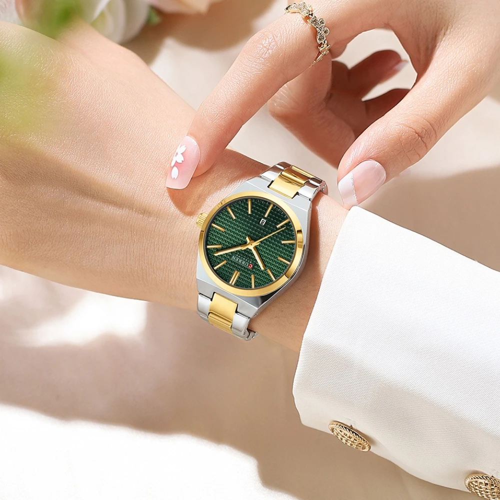 Curren 8439 Fashion  Leisure Womens Watch Luxury Steel Belt Waterproof Calendar Watches for Women Relojes Para Damas Reloj Mujer