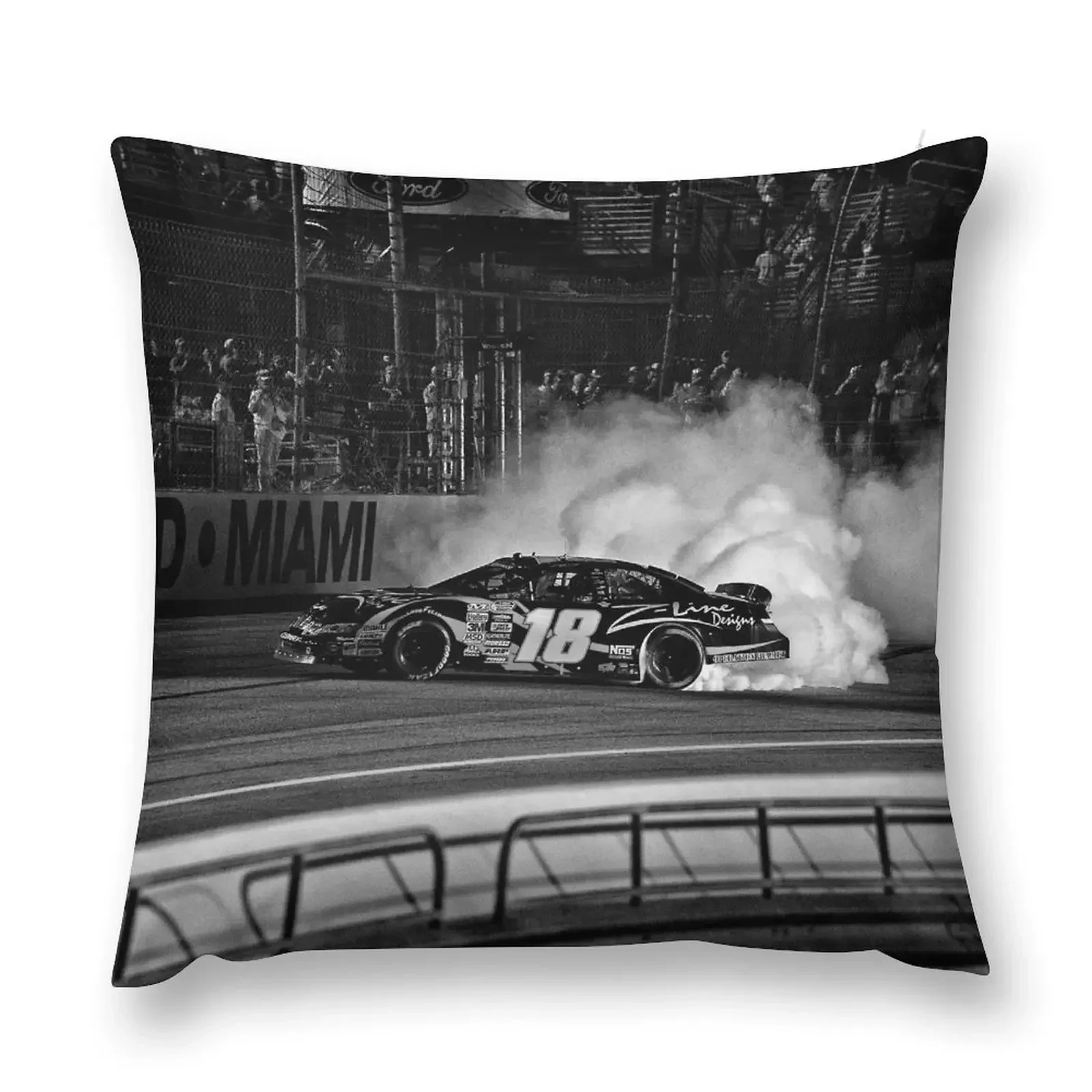 18 Kyle Bush Burn Out Throw Pillow Pillowcase Sofa Cushion pillow