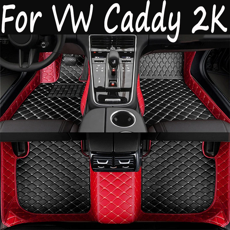 Car Mats For VW Volkswagen Caddy 2K 2015~2019 Waterproof Accesorios Para Auto Car Floor Mats Tapetes Para Carro Car Accessories