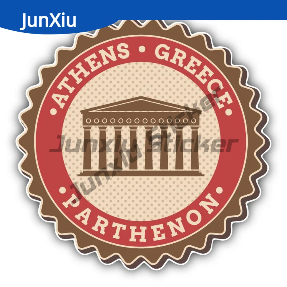 

Athens Greece Vintage Label Sticker Bumper Car Laptop Trolley Case Motorcycle Waterproof Sticker Styling Decal Accessories Custo