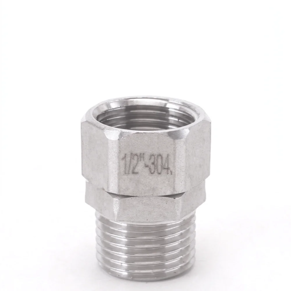 Stainless Steel Pipe Fitting Connector 304 Threaded Coupling Heavy Duty Water Adapter Plumbing Hardware Repair Part