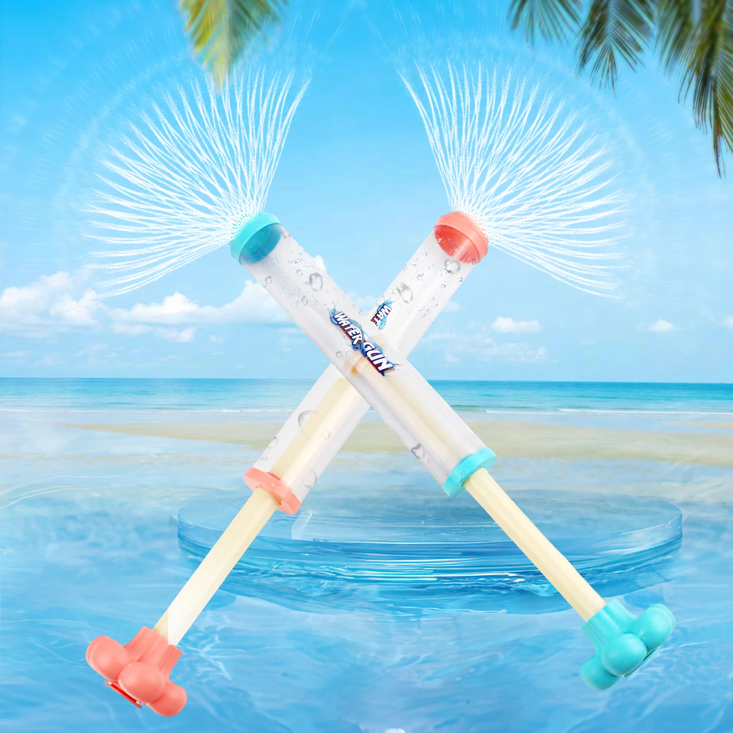 

Fireworks, water guns, squirting water guns, water fights, summer beach water toys