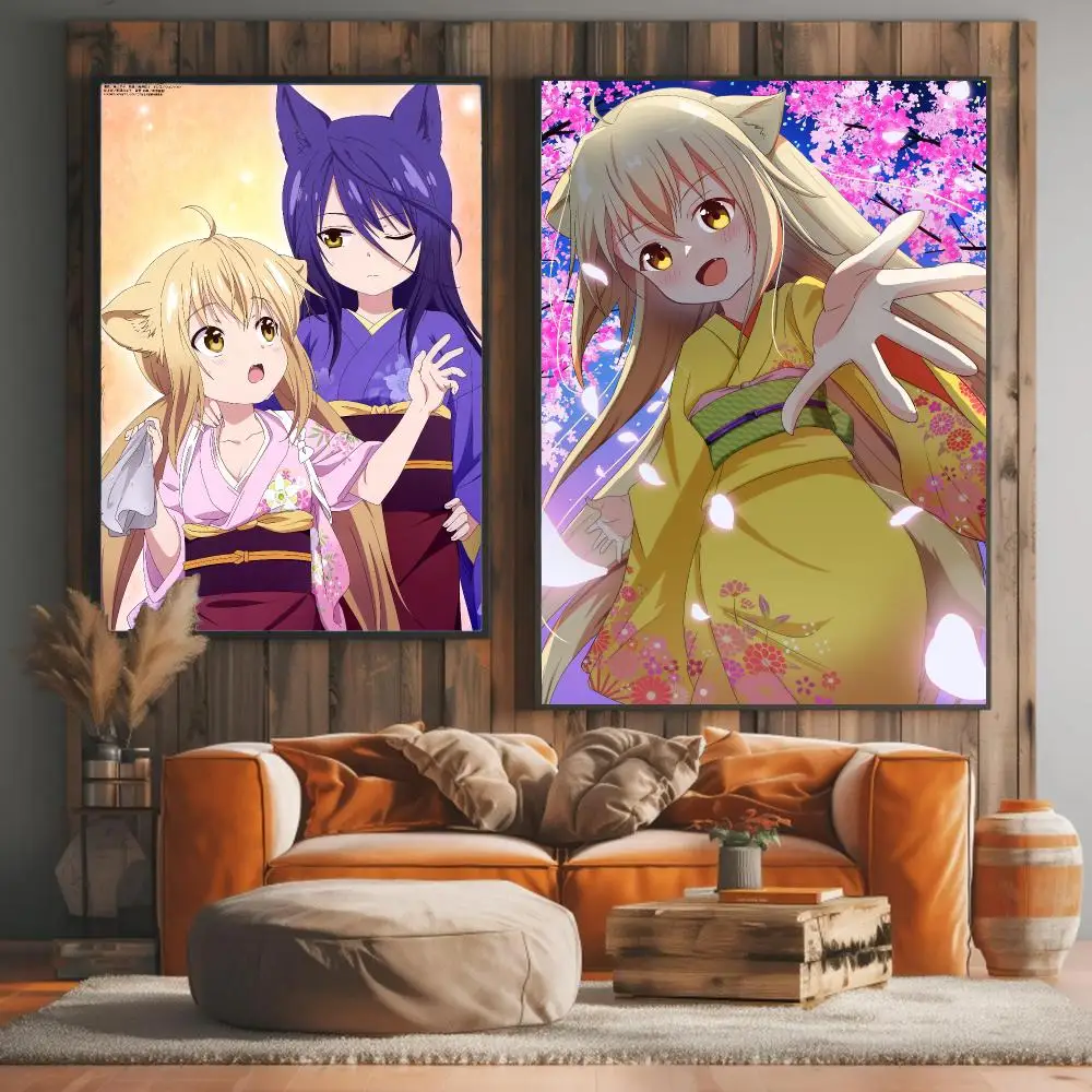 anime K-KONOHANA KITAN-N Painting Calligraphy Elegant Botanical Decor for Living Room Modern Interior Design