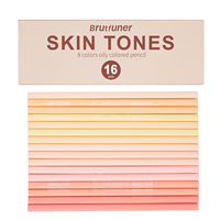 16pcs Premium Colored Pencils Set 8 Skin Tone Shades Professional Grade Art Supplies for Coloring Books Adult Relaxation