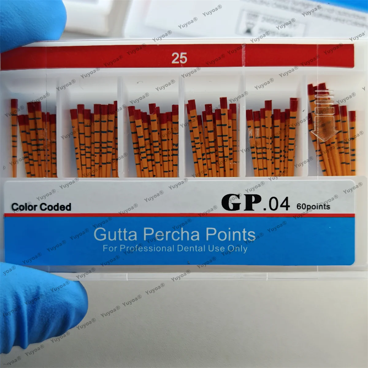 10boxes Absorbent Dental Gutta Percha Points 02 04 06 15#-40# F1 F2 F3 With Scale Endodontics Paper Tips Dentistry Consumable
