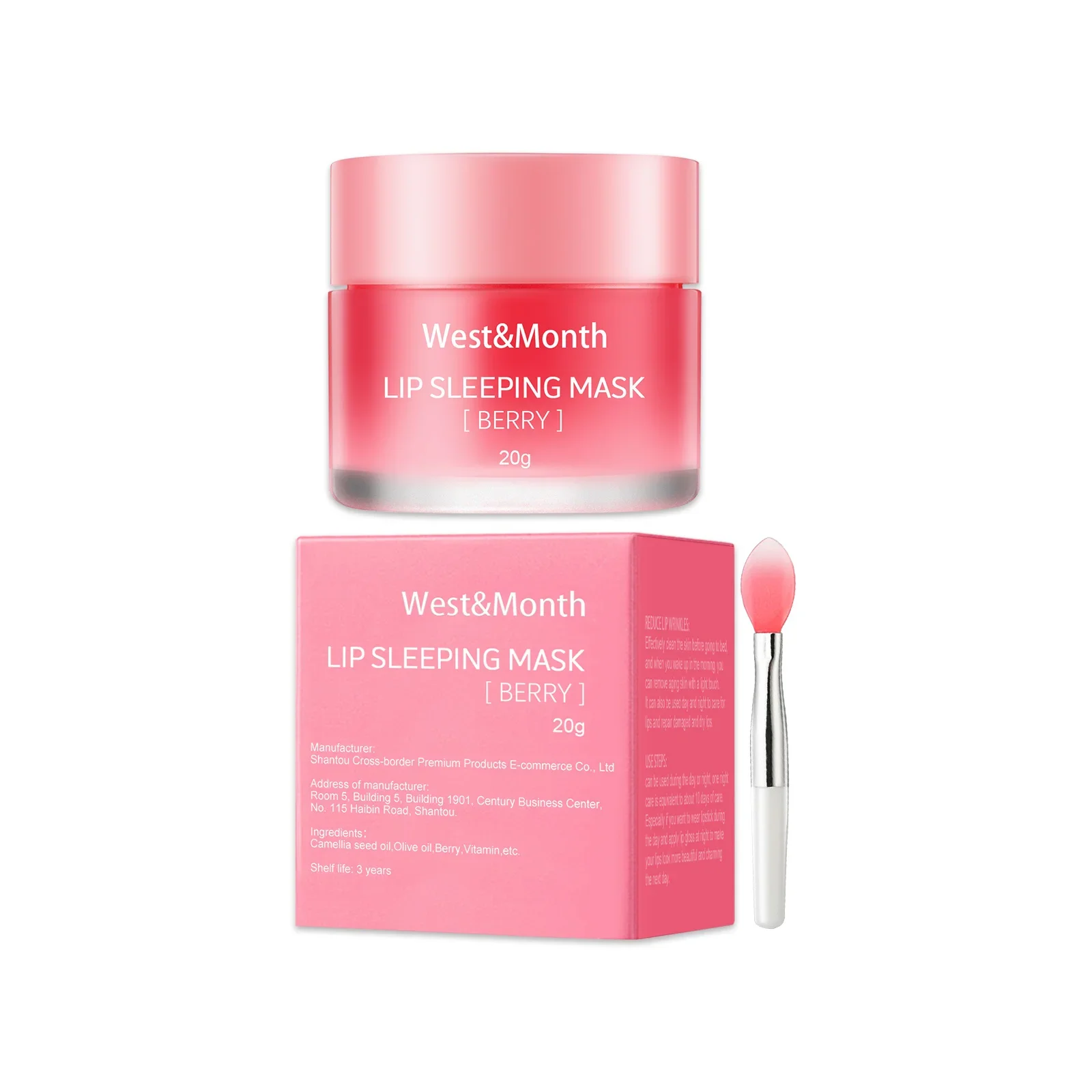 Jelly Lip Mask - Moisturizing Hydrating Fade Lip Lines Nourish Lip Skin Sleeping Jelly Lip Mask, Overnight Collagen Lip Sleeping Mask with Spatula for Dry Chapped Peeling Lips, Hydrating Plumping Lip Balm Tint Daily Lip Care Treatment for Women and Girls