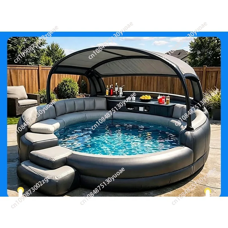 Inflatable Pool Bar For Adults Inflatable Floating Pool Bar with swimming pool for backyard party spot