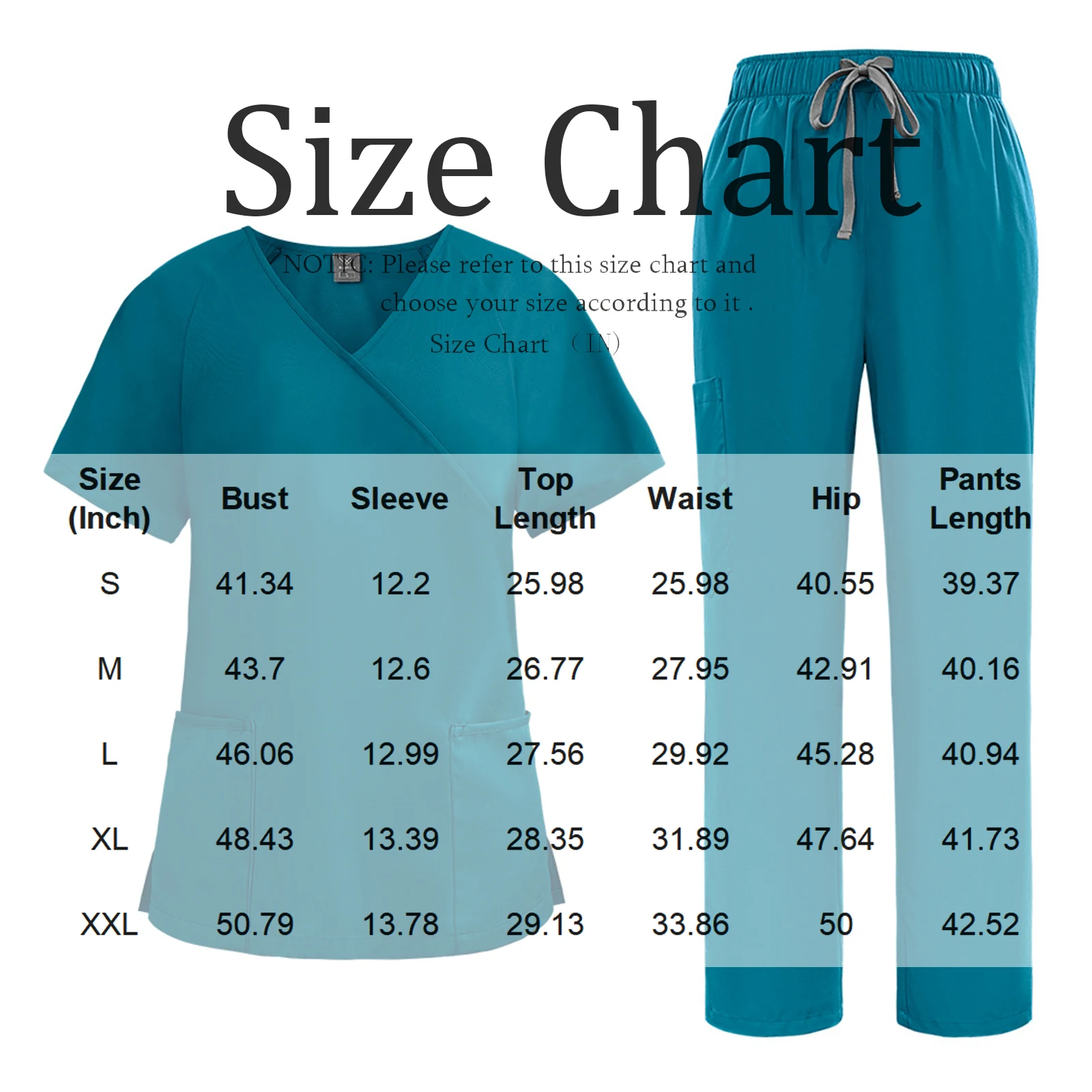 Set scrub da infermiera da donna con scollo a V manica corta pantaloni da jogging multitasche multicolori abbigliamento da lavoro professionale accogliente medico
