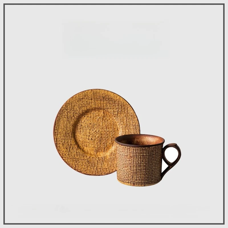 

Taiwan Handcrafted Yannishan Espresso Cups and Saucer Sets, Afternoon Tea Latte Tazas اكواب قهوه Mugs Coffee Cups 머그컵 Canecas