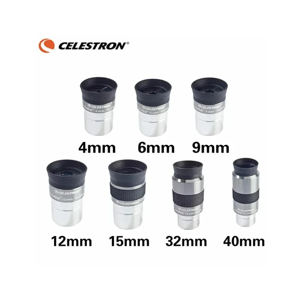 Picture 6: Celestron Omni 15mm 6mm 4mm 9mm 12mm 32mm 40mm and 2X Eyepieces and Barlow Lens Full Multi-Layer Coating Metal Astronomical Telescope Accessories